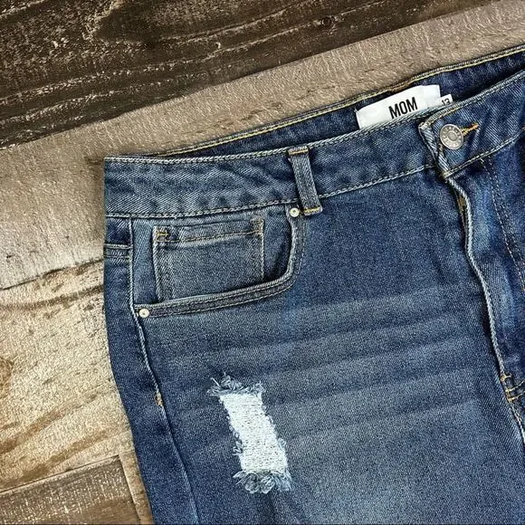 Refuge Distressed Baggy Mom Jeans Size 13 Grunge 90s Y2K Vintage-Inspired Denim - Picture 6 of 14